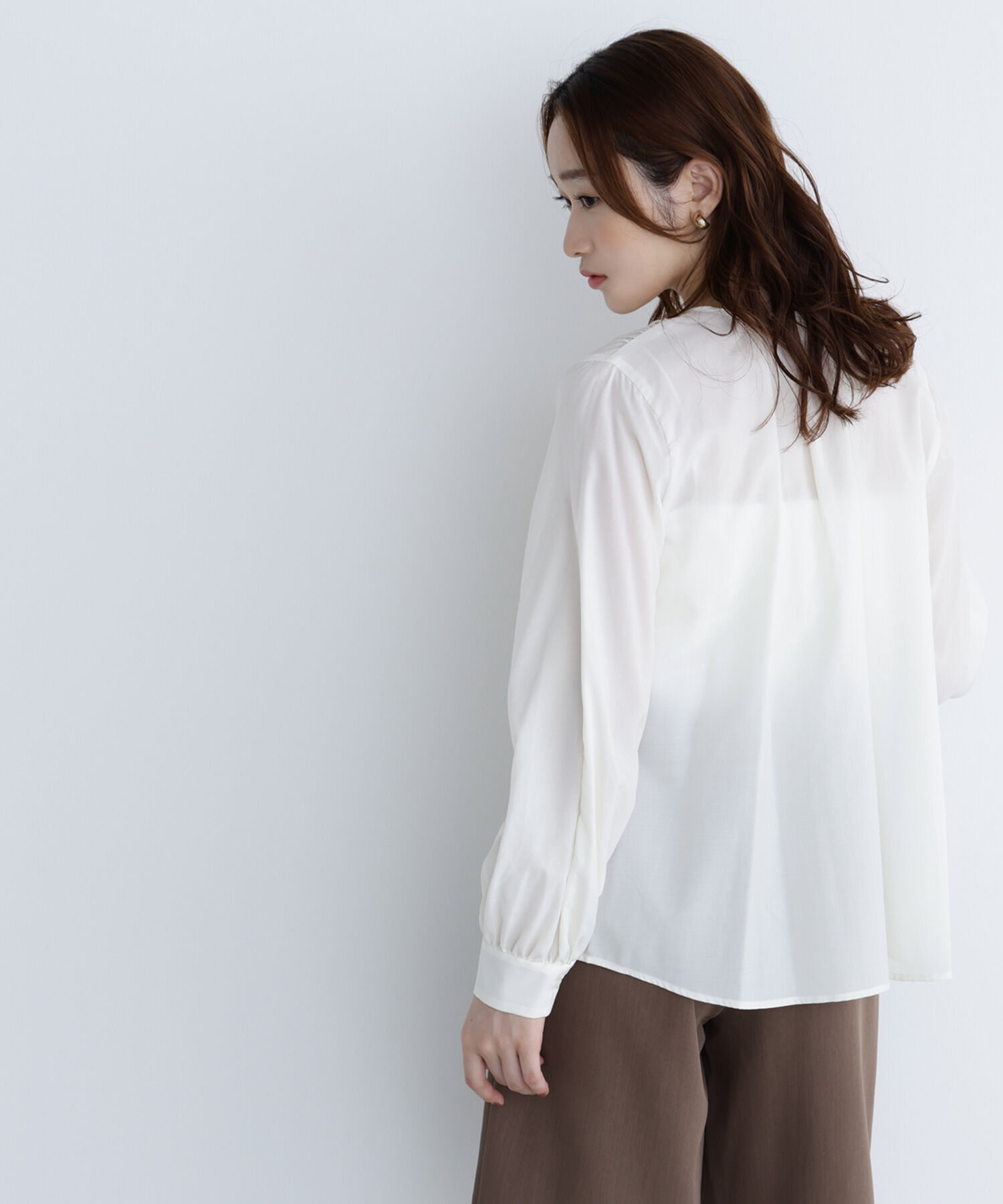  「リボンギャザーブラウス」|シャツ・ブラウス|