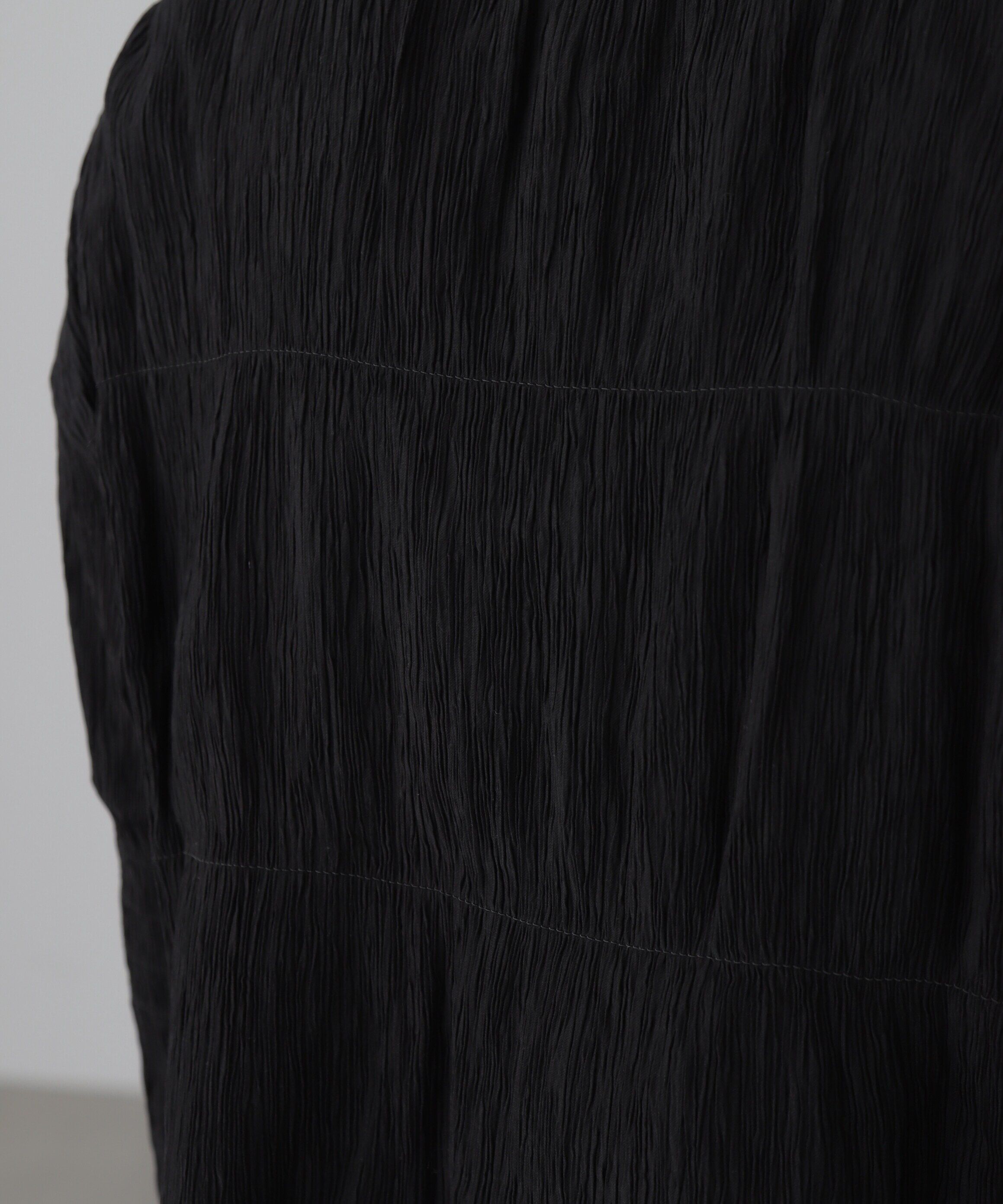  「シアーギャザー前開き短丈ブラウス」|シャツ・ブラウス|