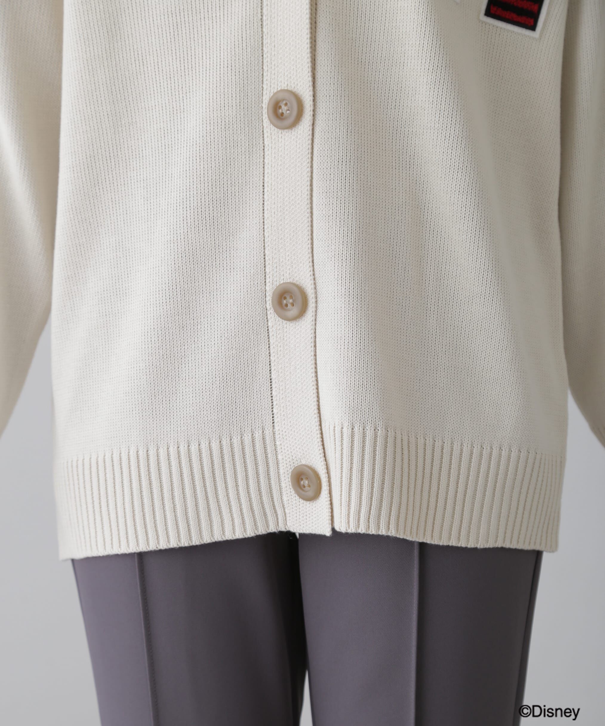  「〈ディズニーコレクション〉サガラワッペンニットカーディガン」|ニット・セーター|