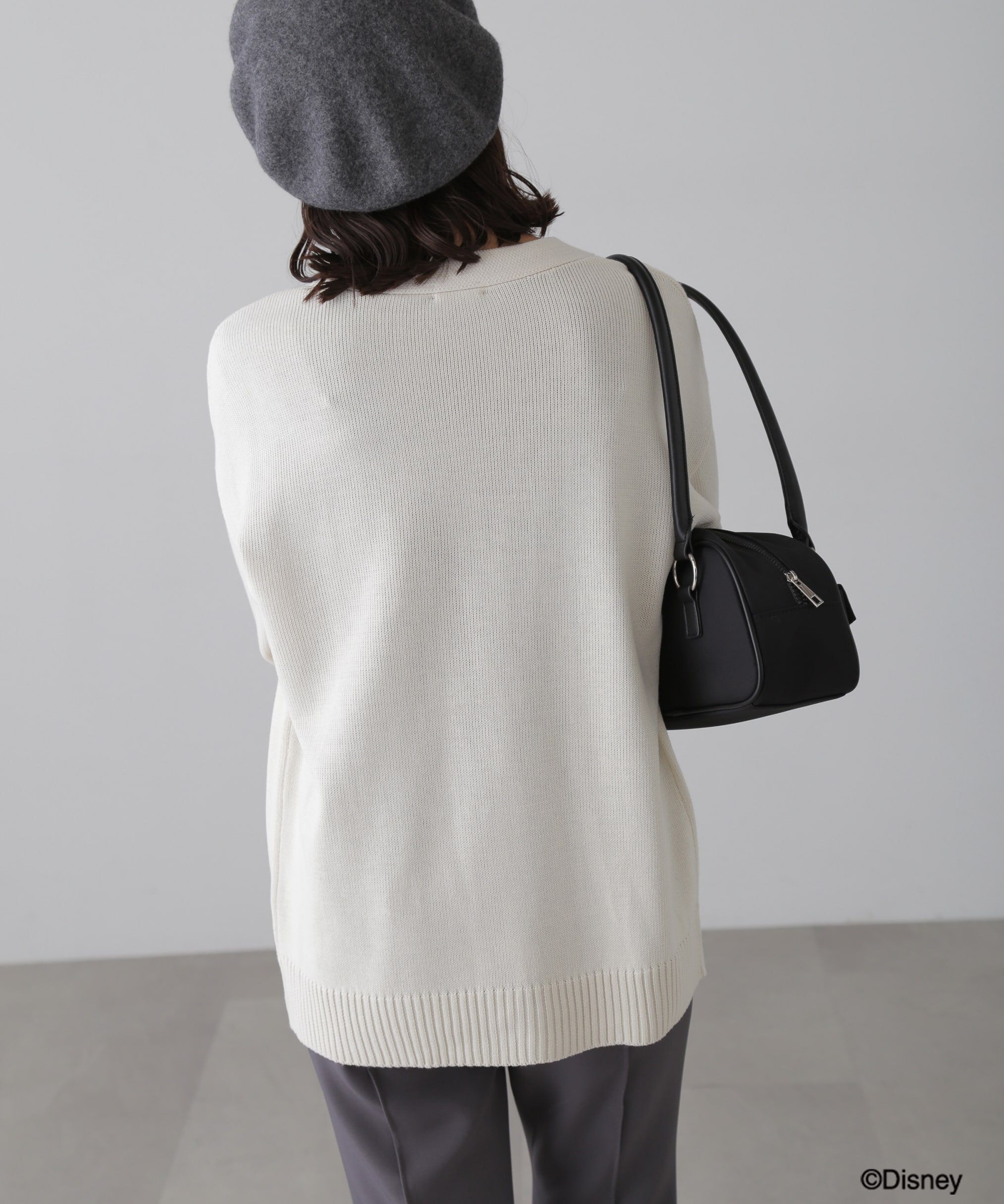  「〈ディズニーコレクション〉サガラワッペンニットカーディガン」|ニット・セーター|