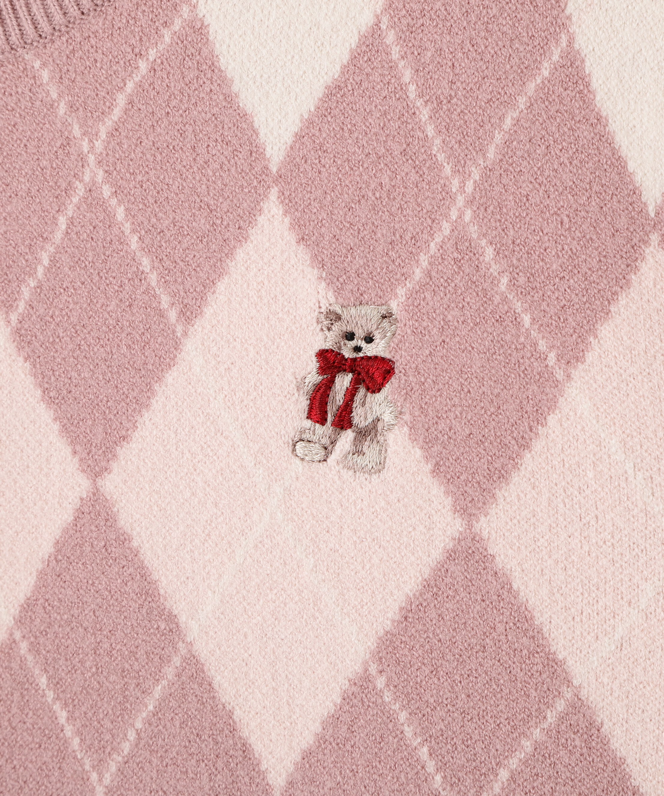  「＜ＢＥＡＲシリーズ＞アーガイルカーディガン」|ニット・セーター|