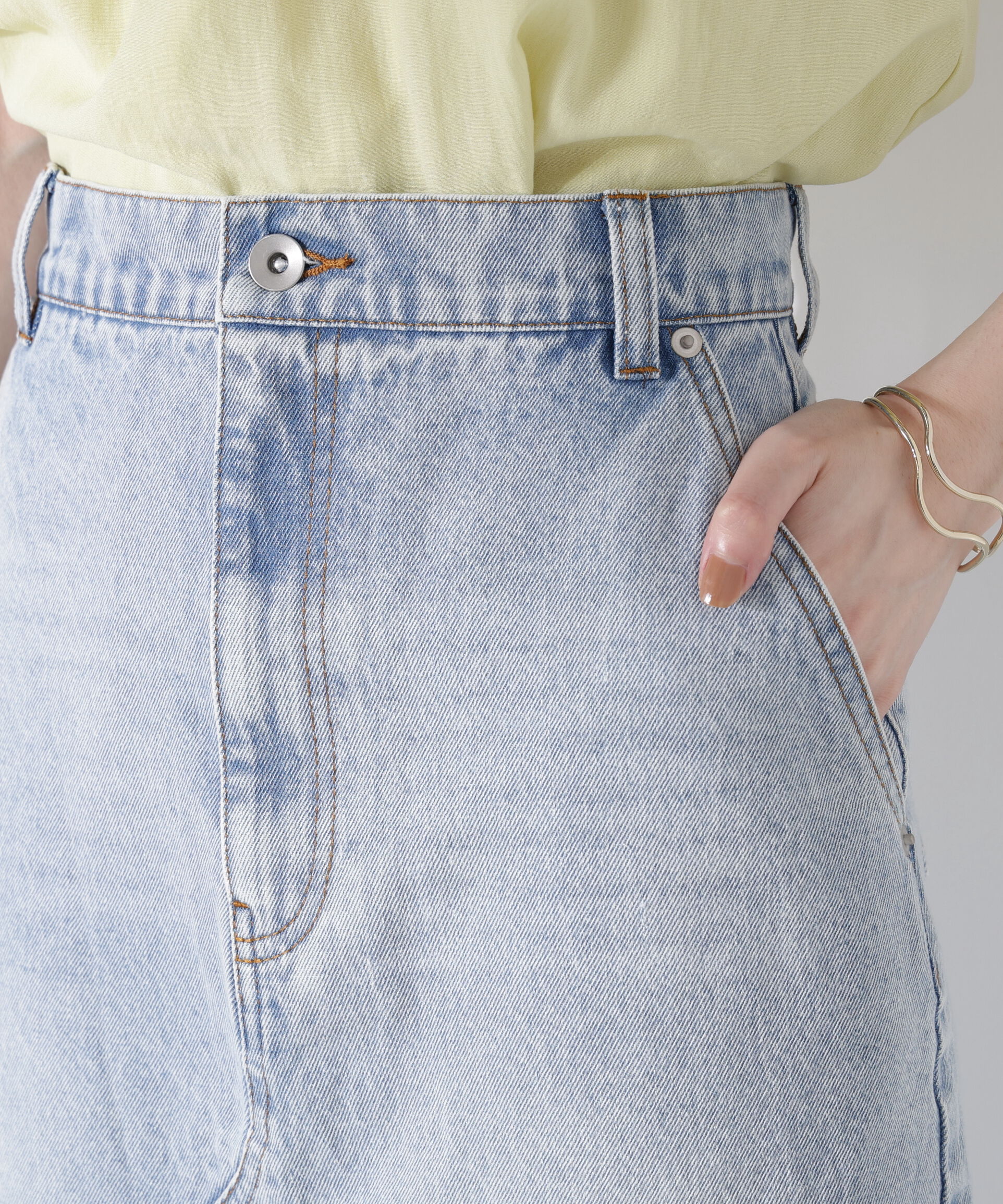 PROPORTION BODY DRESSING「デニムナロースカート」|スカート|