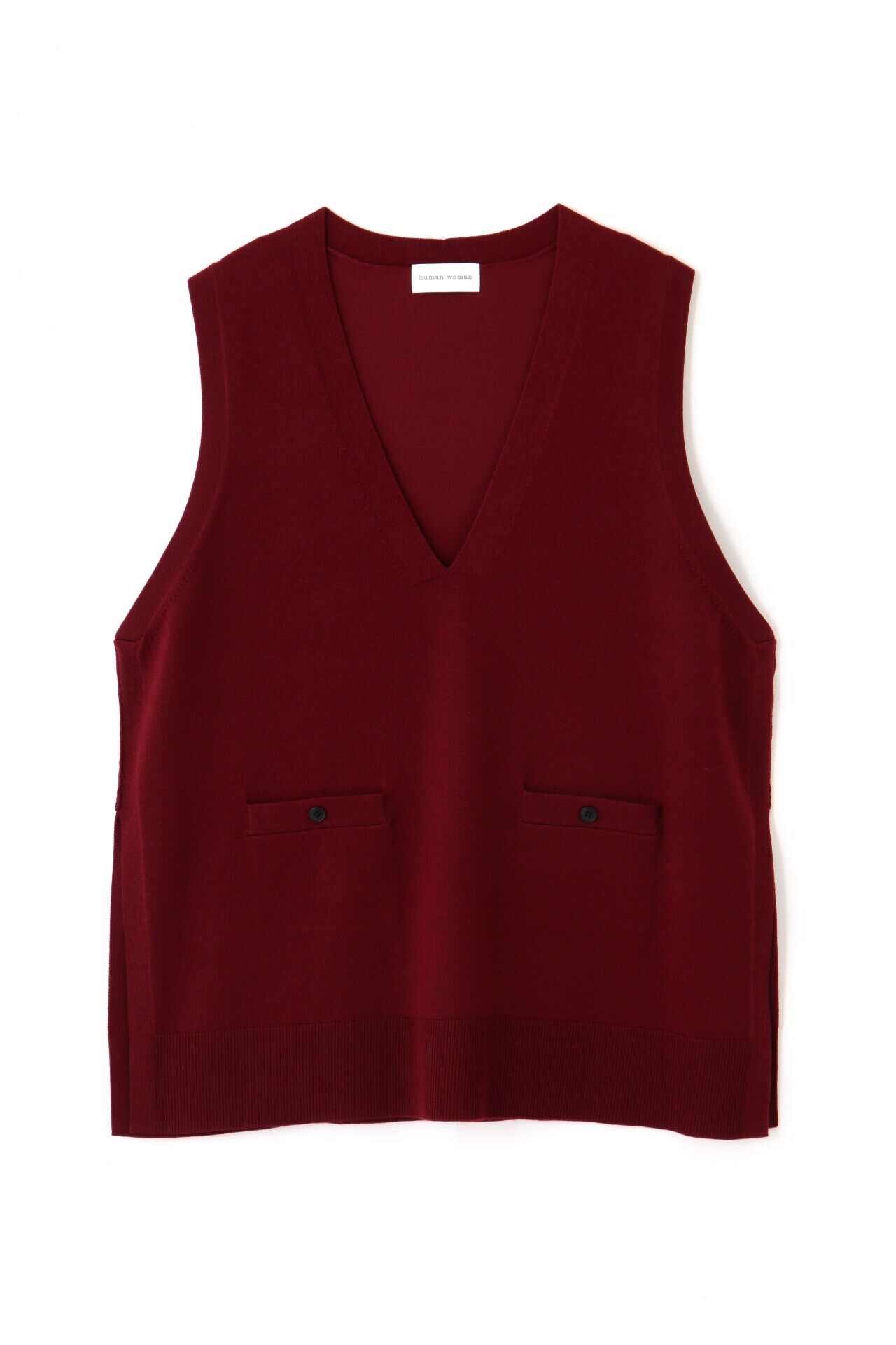  「◆ハイゲージVネックオーバーベスト」|ニット・セーター|