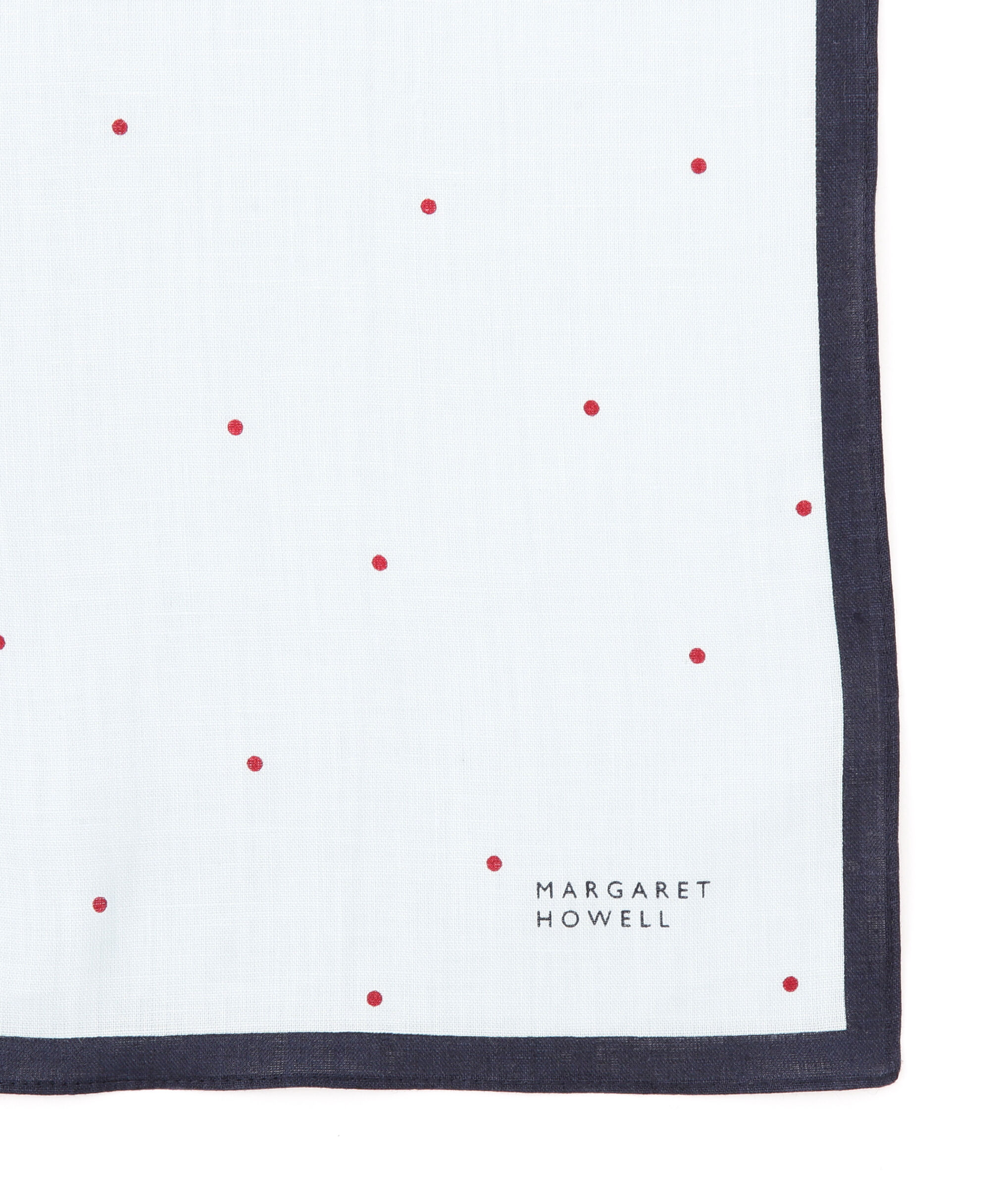 MARGARET HOWELL HOUSEHOLDGOODS「MINI SPOT HANKY」|ハンカチ|