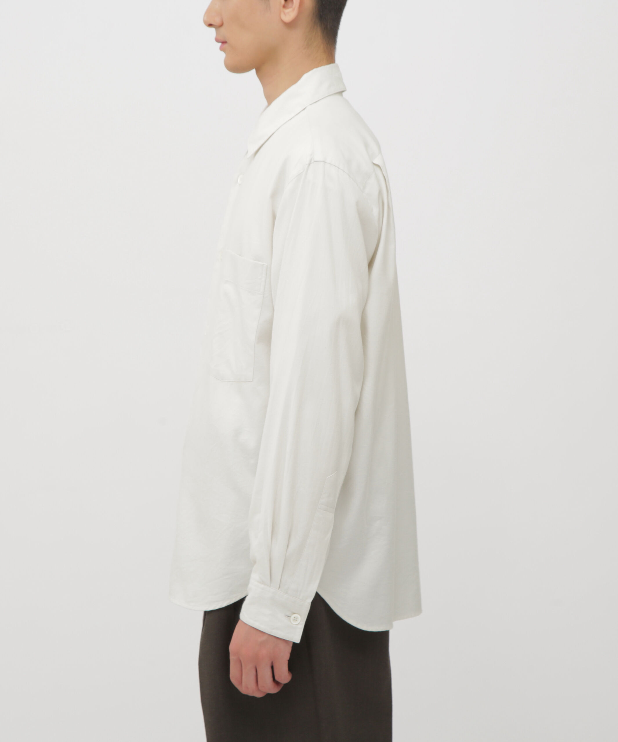 MARGARET HOWELL「BRUSHED COTTON SILK TWILL SHIRT」|シャツ・ブラウス|