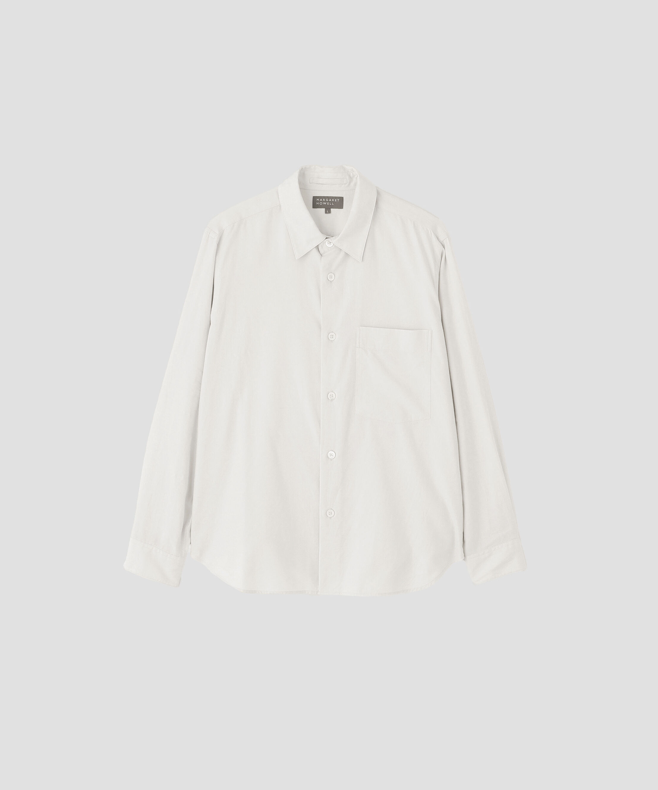 MARGARET HOWELL「BRUSHED COTTON SILK TWILL SHIRT」|シャツ・ブラウス|