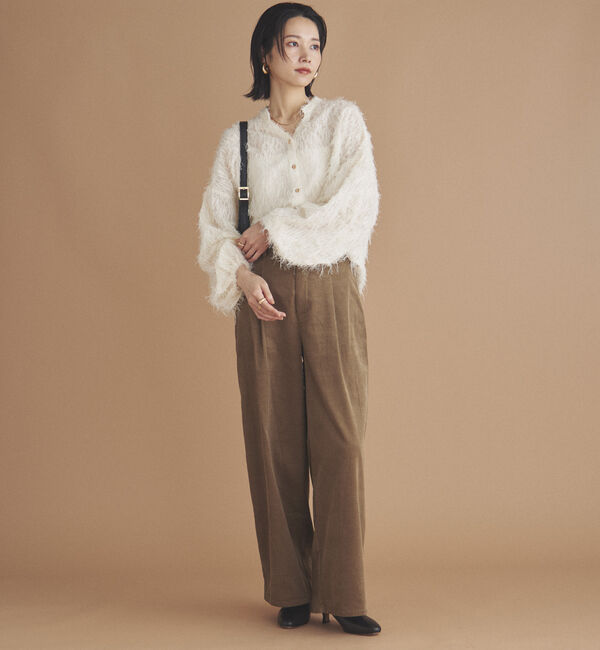 Doux archives「カットジャガードブラウス」|シャツ・ブラウス|