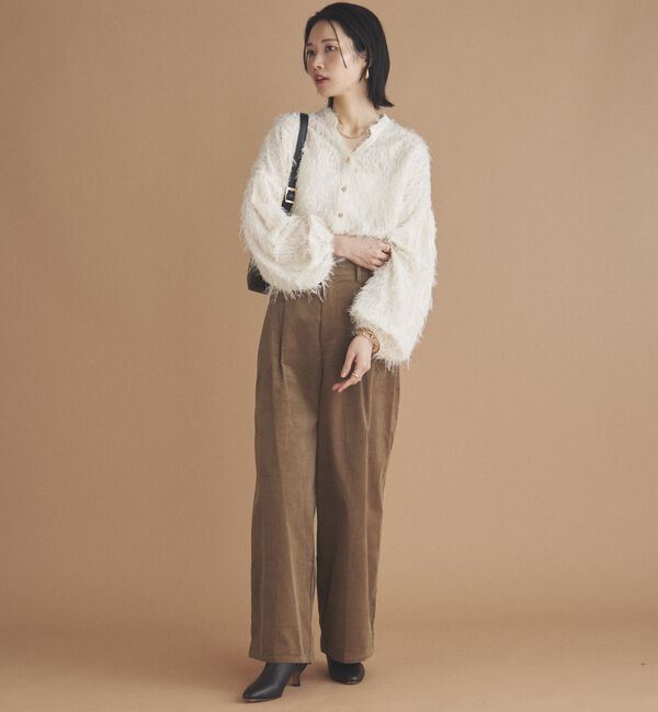 Doux archives「カットジャガードブラウス」|シャツ・ブラウス|