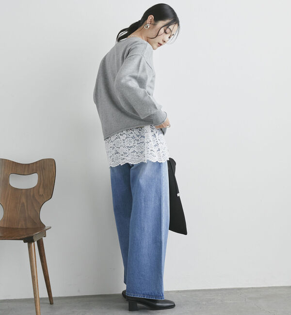 Doux archives「裾レースロンＴｅｅ」|Tシャツ・カットソー|