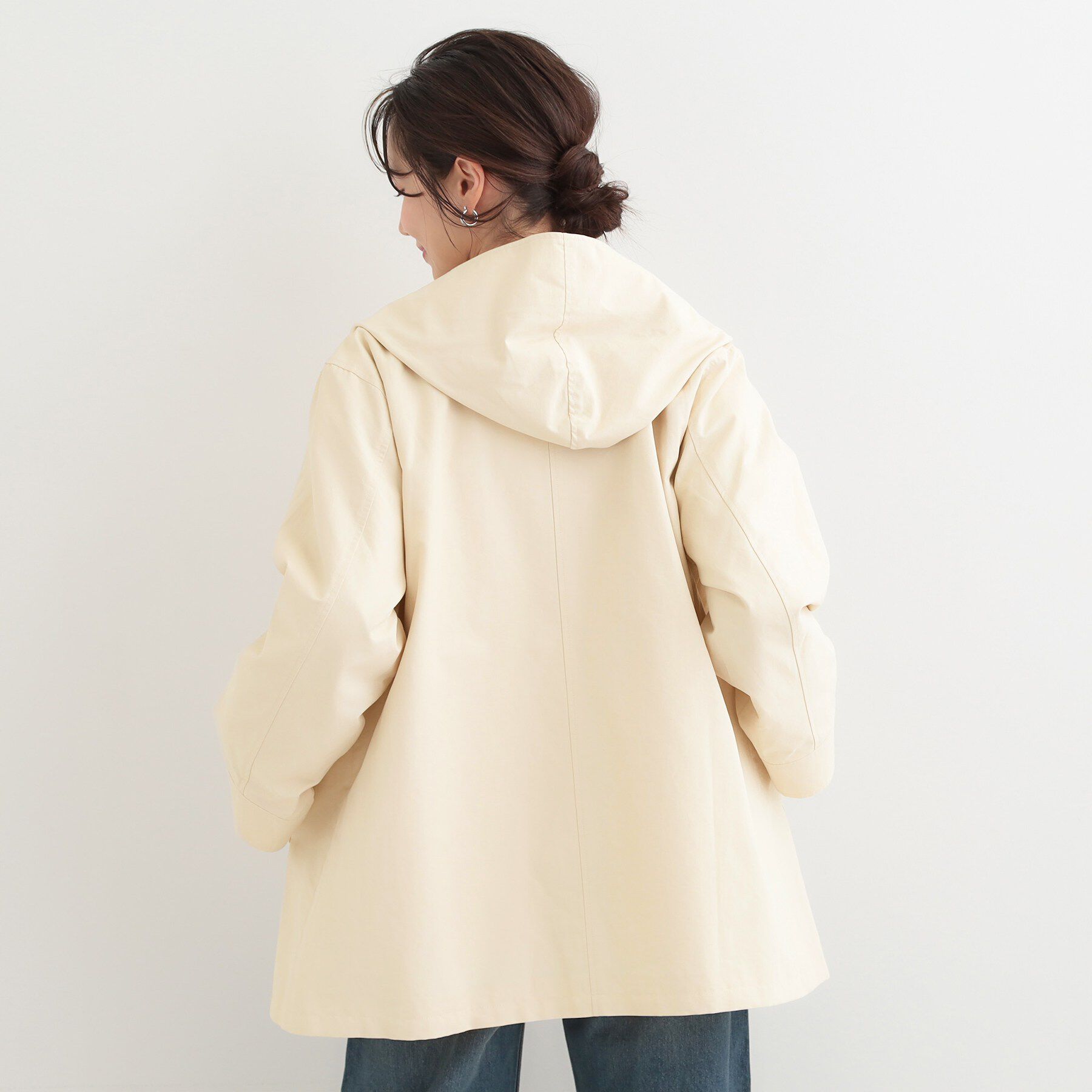 SHOO･LA･RUE「【防花粉/S-LL】ゆったり着られる テントフーディージャケット」|その他|