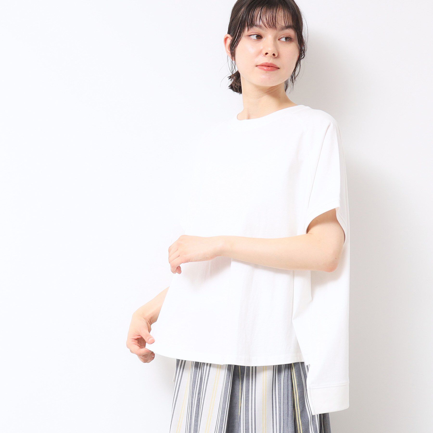 Dessin「【洗える】ワイドラグランスリーブカットソー（XS～L）」|Tシャツ・カットソー|