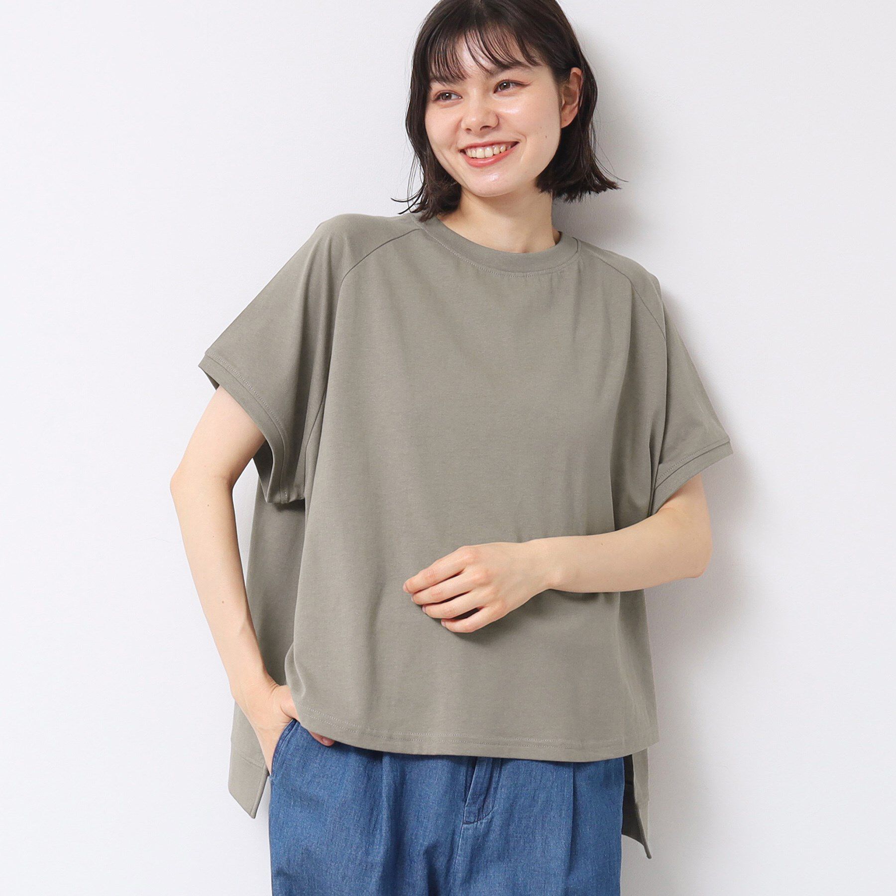 Dessin「【洗える】ワイドラグランスリーブカットソー（XS～L）」|Tシャツ・カットソー|