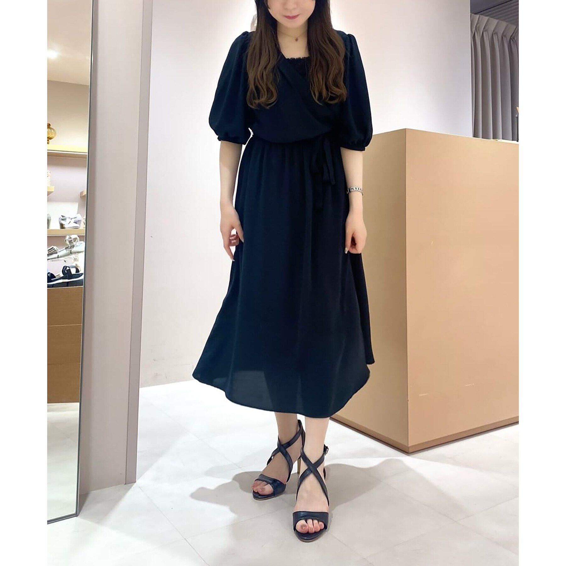 ESPERANZA「カウンター付きクロスストラップサンダル 24SS」|サンダル|