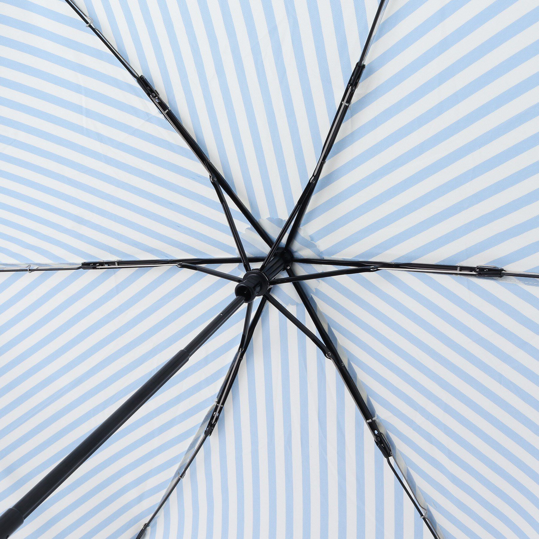 Ober Tashe「紫外線遮蔽率90％以上 晴雨兼用 日傘 折りたたみ UVカット 紫外線対策 バンブーハンドル ボーダ」|傘|