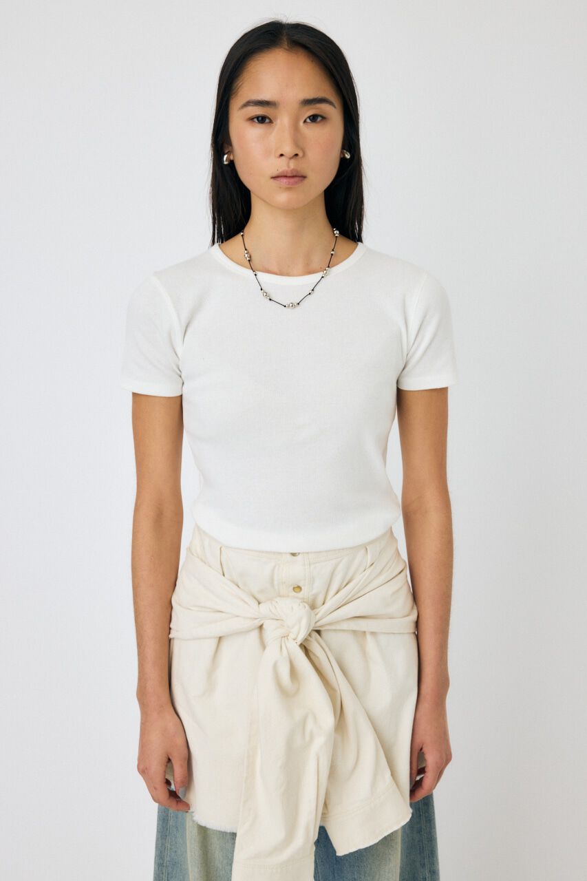 MOUSSY「BASIC RIB TEE」|Tシャツ・カットソー|