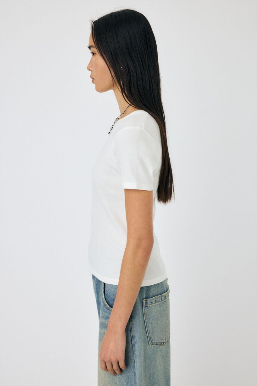 MOUSSY「BASIC RIB TEE」|Tシャツ・カットソー|