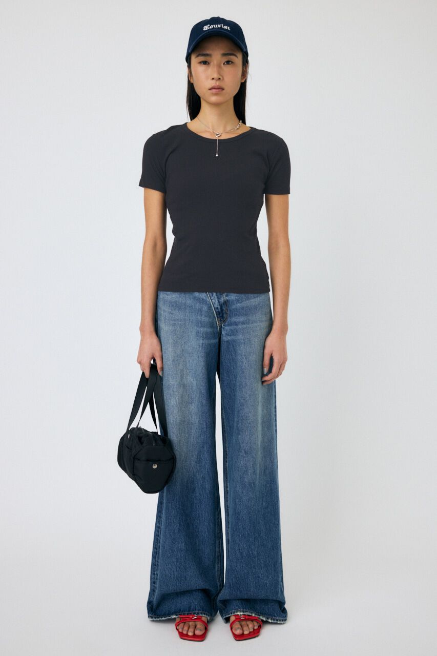MOUSSY「BASIC RIB TEE」|Tシャツ・カットソー|