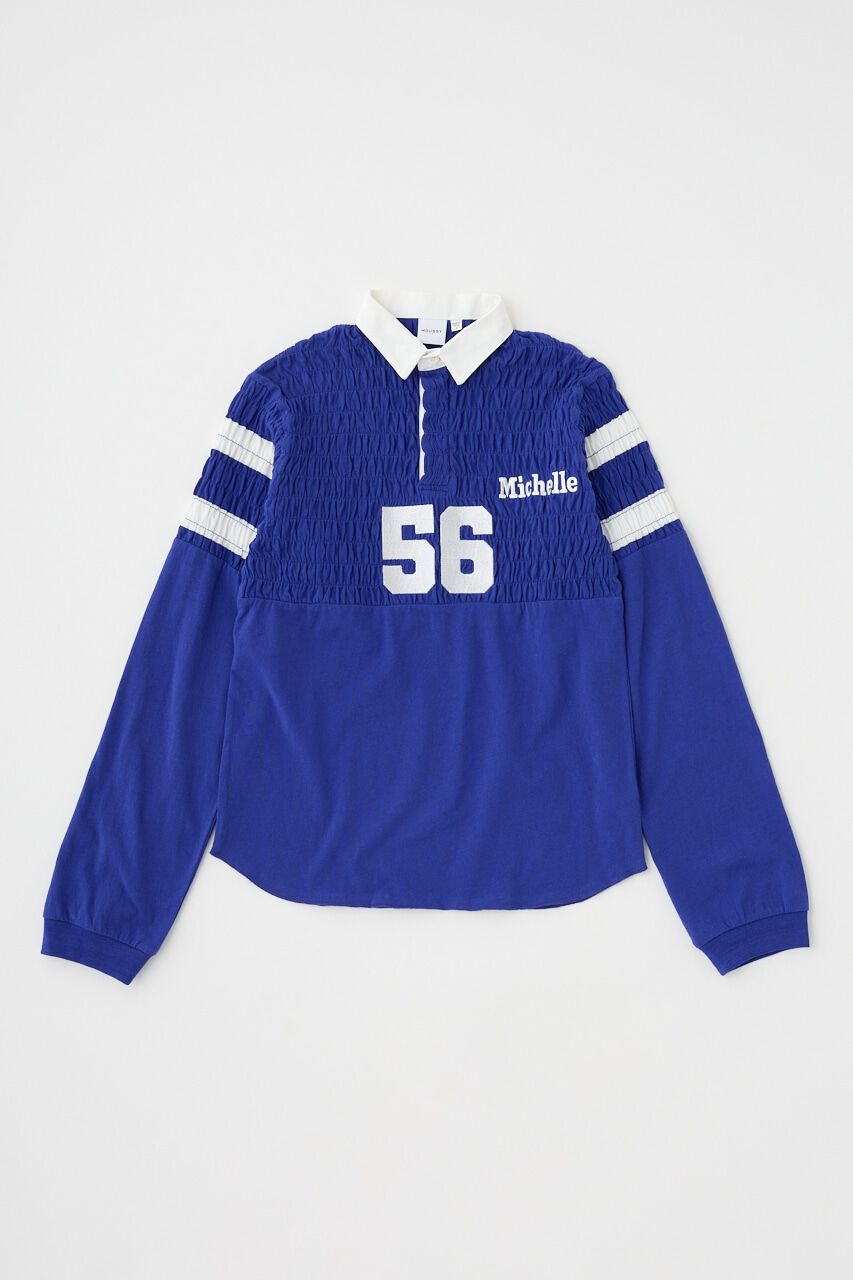 MOUSSY「SHIRRING RUGBY シャツ」|Tシャツ・カットソー|