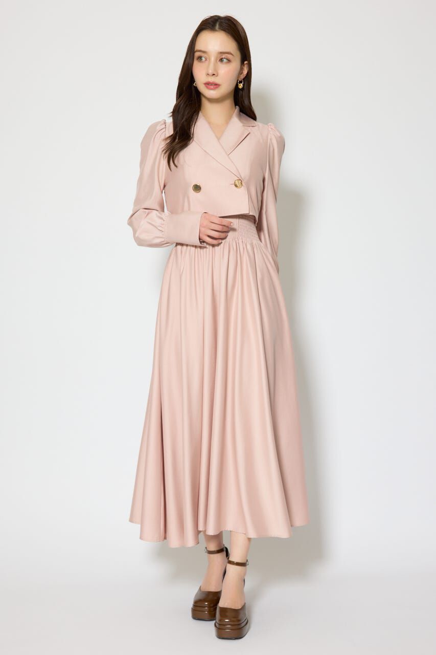 rienda「テーラードデザインロングワンピース」|ワンピース|L/PNK1