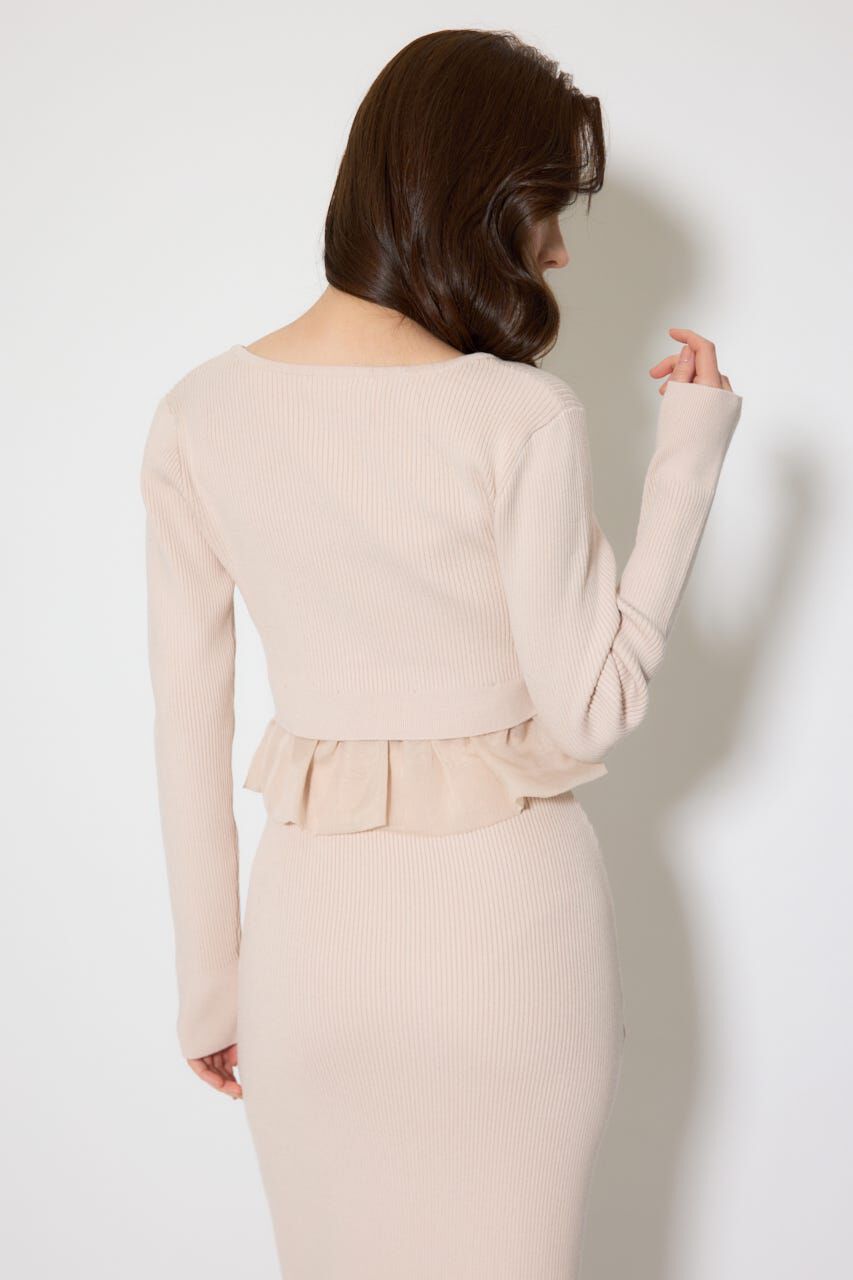 rienda「ペプラムカーデセットキャミワンピース」|ワンピース|