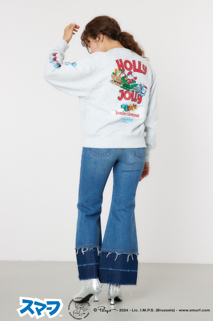 RODEO CROWNS「(THE SMURFS)Xmasスウェットトップス」|パーカー|