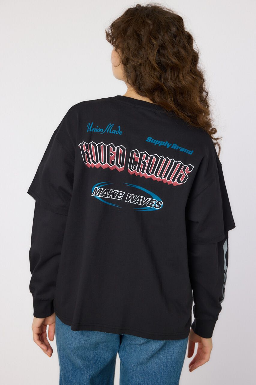 RODEO CROWNS「VintageフェイクレイヤードロングスリーブTシャツ」|Tシャツ・カットソー|