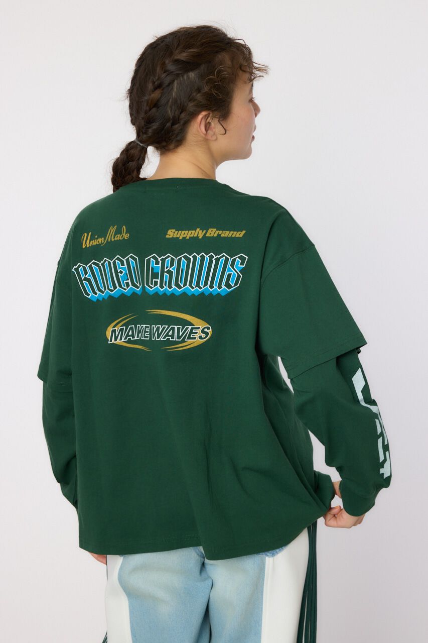 RODEO CROWNS「VintageフェイクレイヤードロングスリーブTシャツ」|Tシャツ・カットソー|