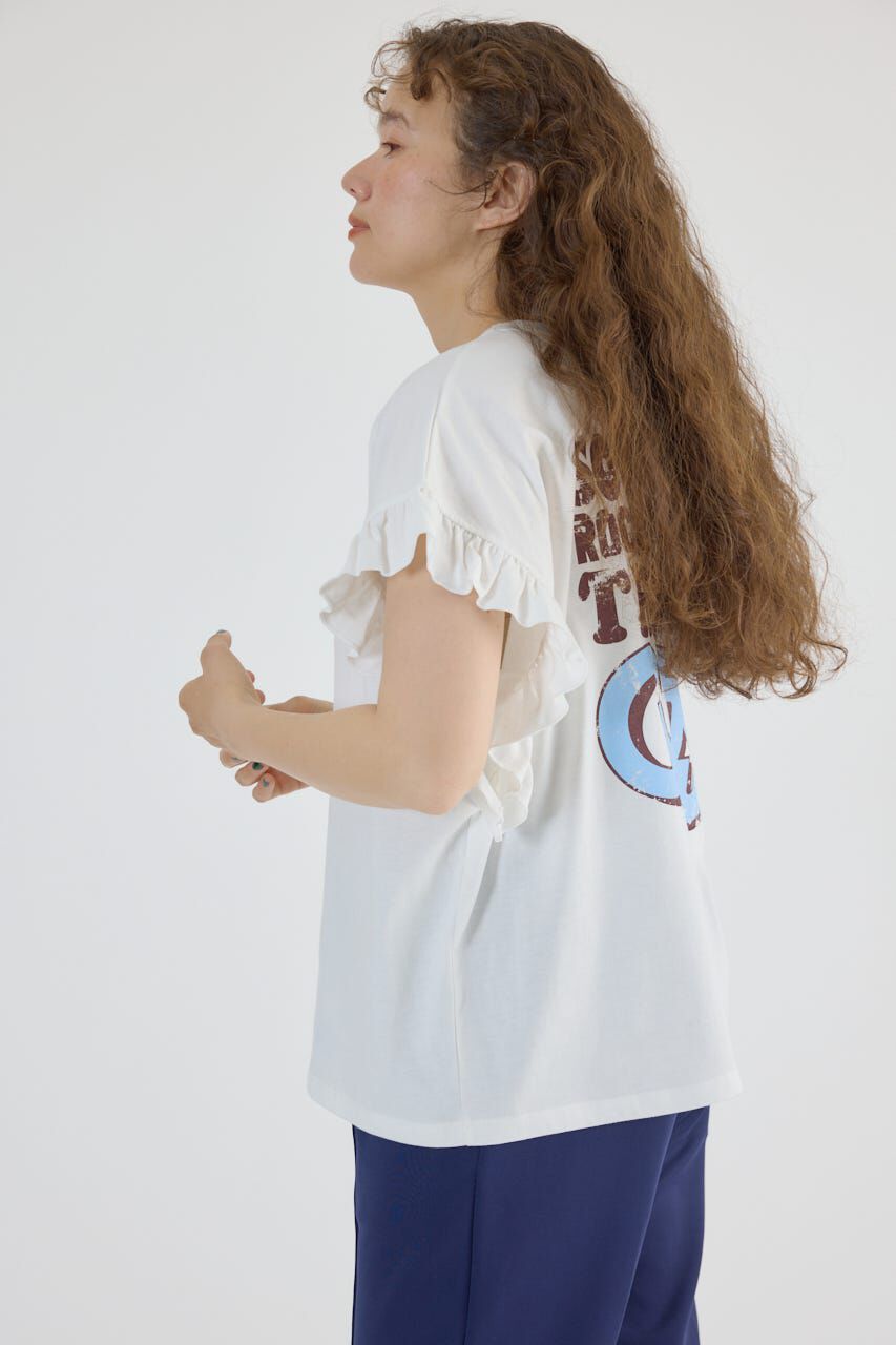 RODEO CROWNS「Vintage Graphicフリル Tシャツ」|Tシャツ・カットソー|
