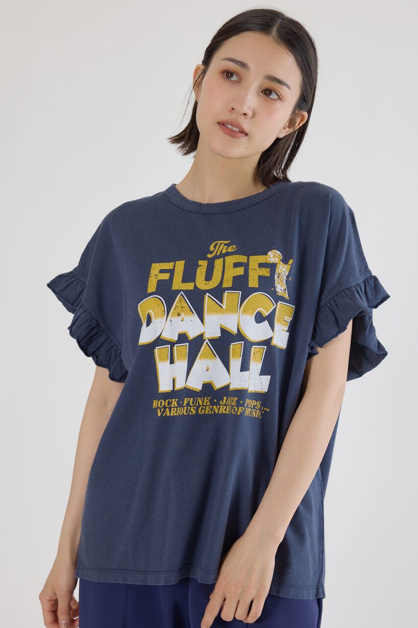 RODEO CROWNS「Vintage Graphicフリル Tシャツ」|Tシャツ・カットソー|NVY