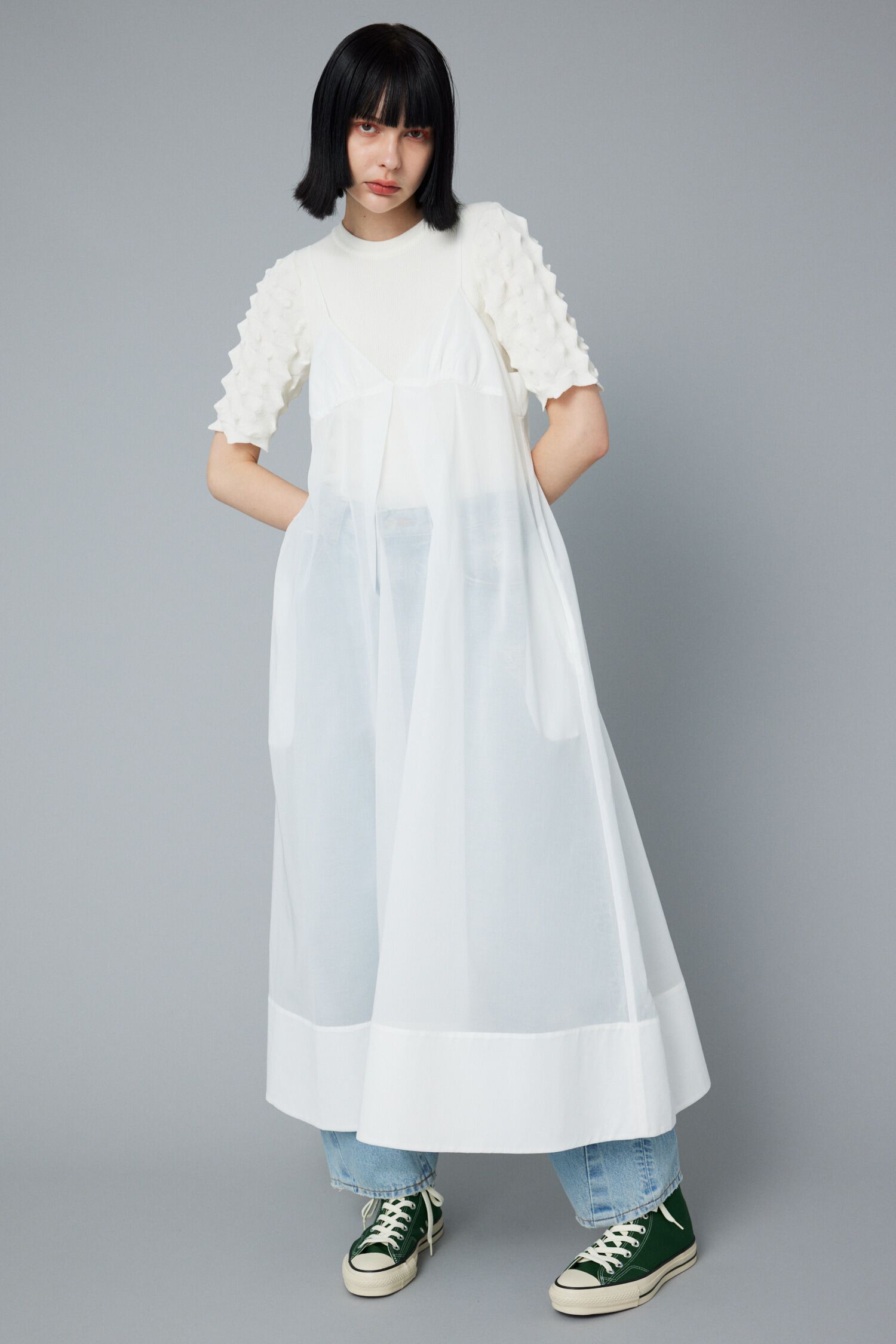 HeRIN.CYE「Triangle dress」|ワンピース|WHT