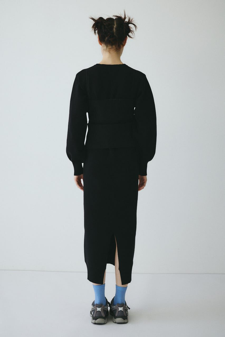 HeRIN.CYE「Layered knit dress」|ワンピース|