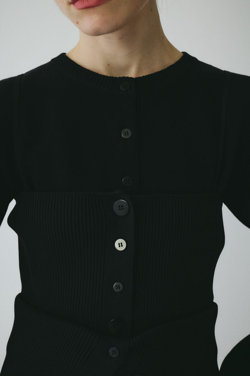 HeRIN.CYE「Layered knit dress」|ワンピース|