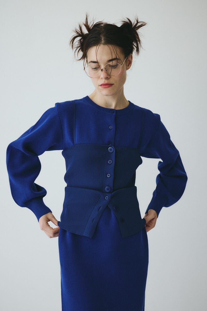 HeRIN.CYE「Layered knit dress」|ワンピース|