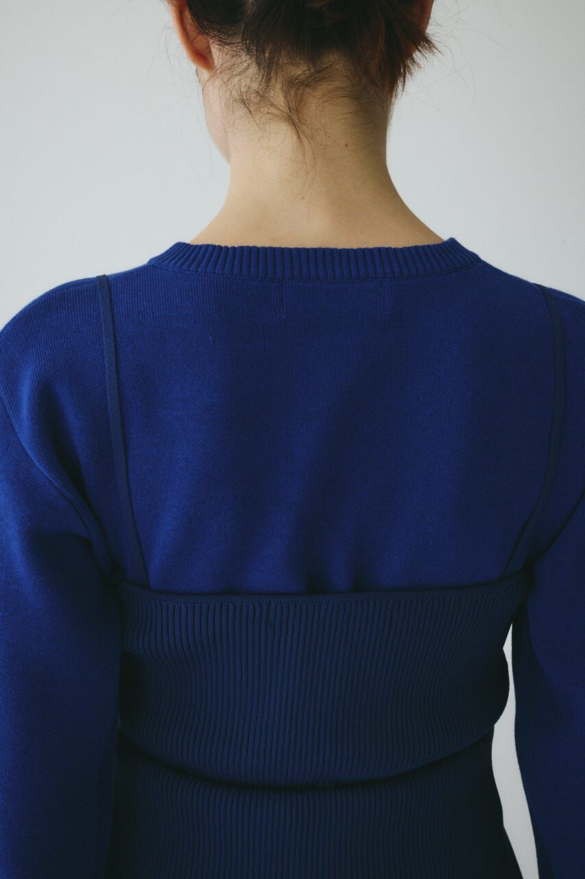 HeRIN.CYE「Layered knit dress」|ワンピース|