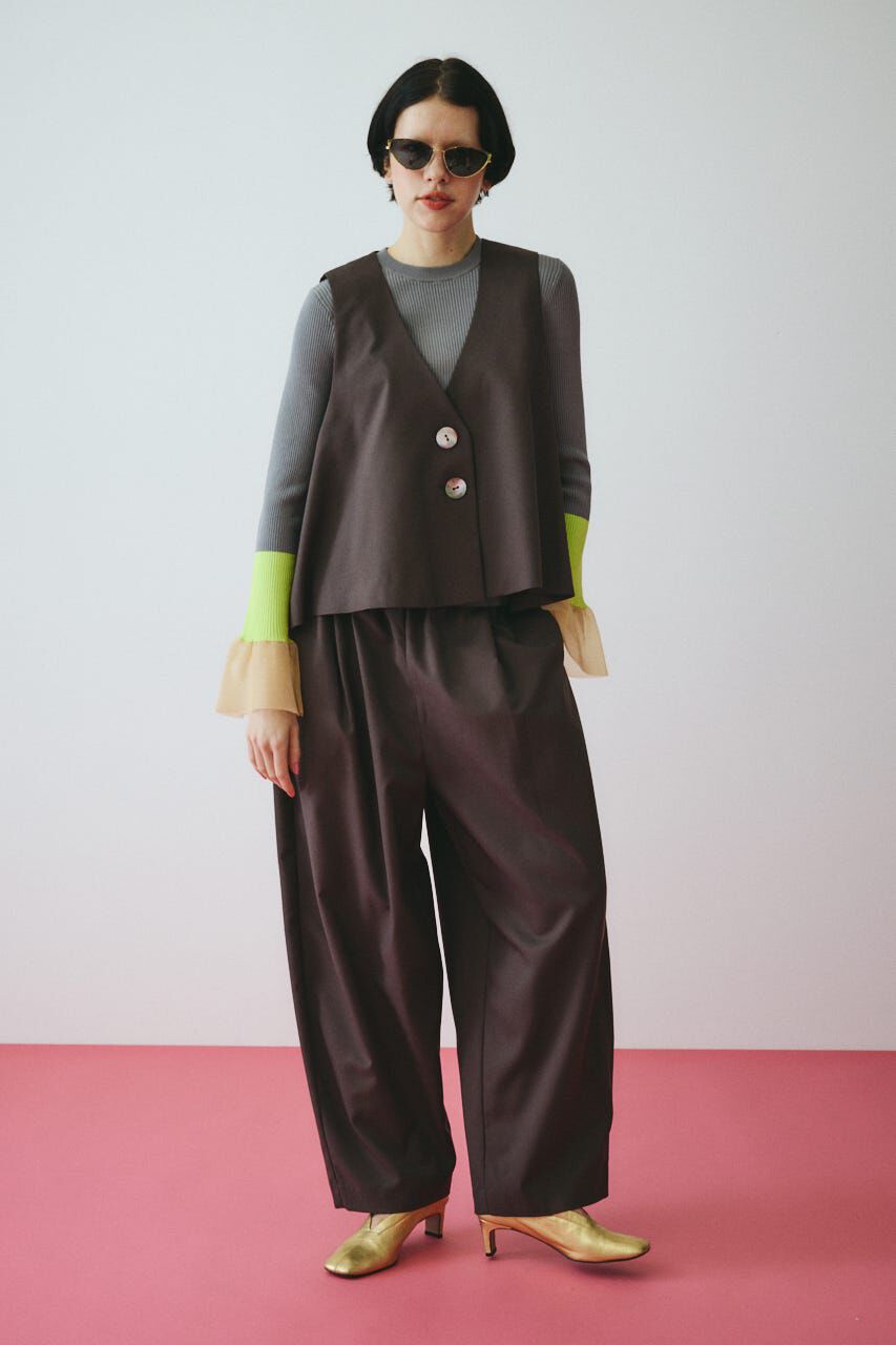 HeRIN.CYE「Cocoon tuck pants」|その他|BRN