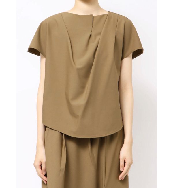 ELENDEEK「ASYME DRAPE BL」|シャツ・ブラウス|