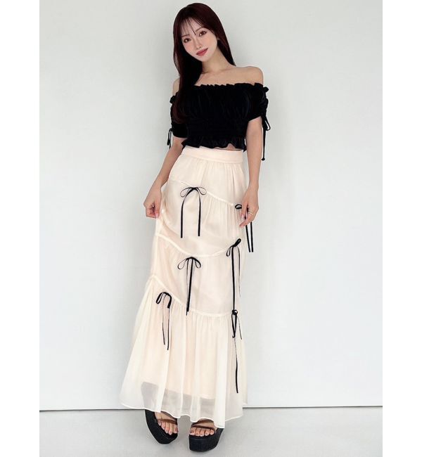 RESEXXY「ミニマルリボンマーメイドスカート」|スカート|