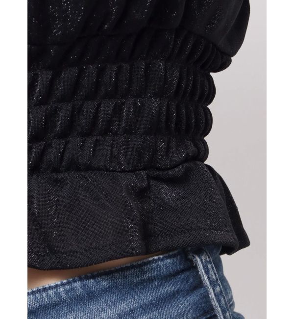 RESEXXY「シャーリングクロップドトップス」|Tシャツ・カットソー|