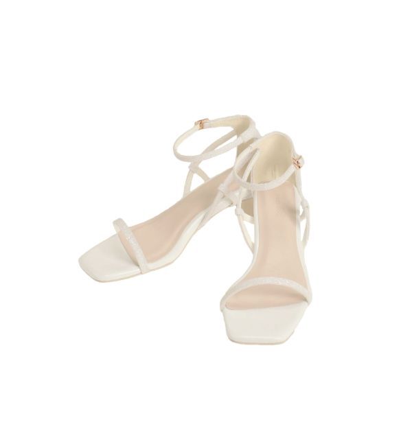 dazzlin「シンプルストラップサンダル」|サンダル|オフホワイト