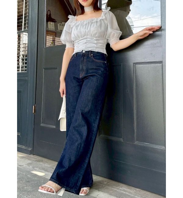 dazzlin「ネックピース付チュールブラウス」|シャツ・ブラウス|