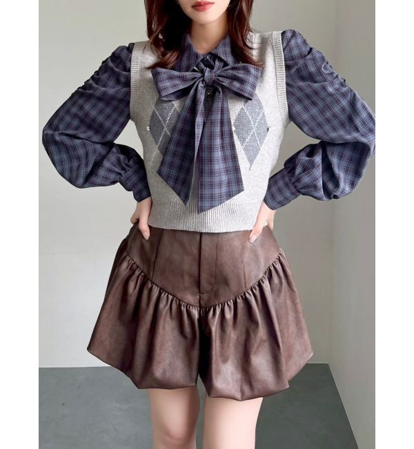 dazzlin「アーガイルニットトップス」|ニット・セーター|