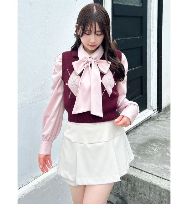 dazzlin「アーガイルニットトップス」|ニット・セーター|