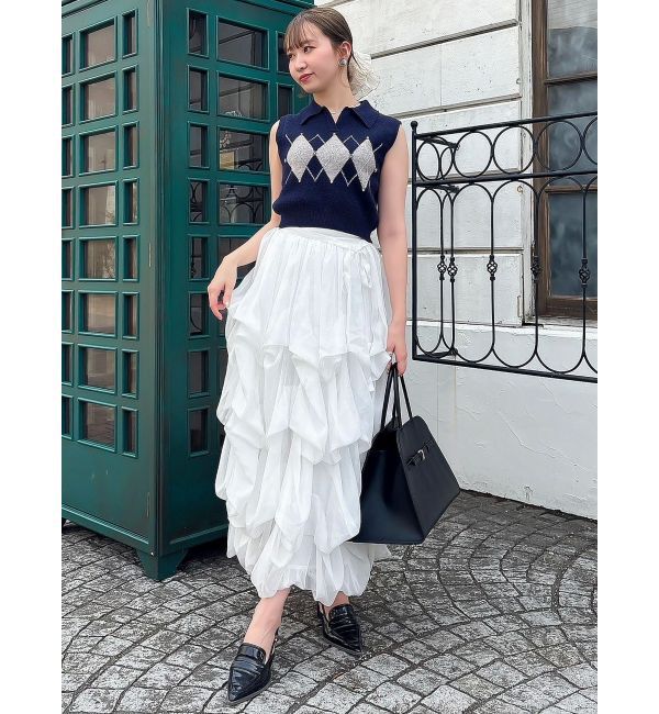 dazzlin「アーガイルニットトップス」|ニット・セーター|