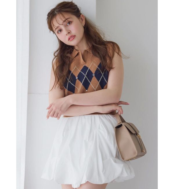 dazzlin「アーガイルニットトップス」|ニット・セーター|