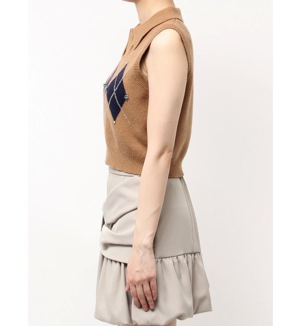 dazzlin「アーガイルニットトップス」|ニット・セーター|