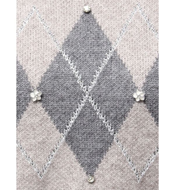 dazzlin「アーガイルニットトップス」|ニット・セーター|