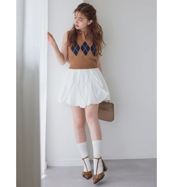 dazzlin「アーガイルニットトップス」|ニット・セーター|