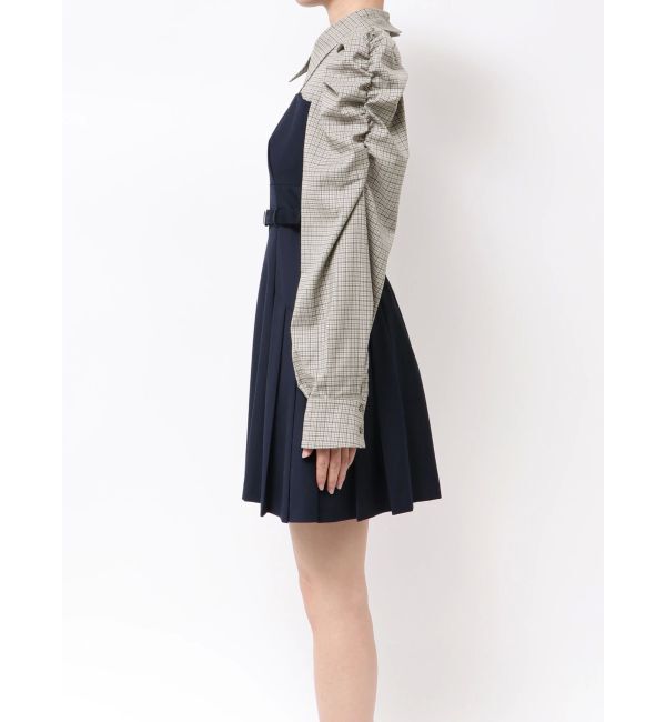 dazzlin「長袖レイヤードシャツミニワンピース」|ワンピース|