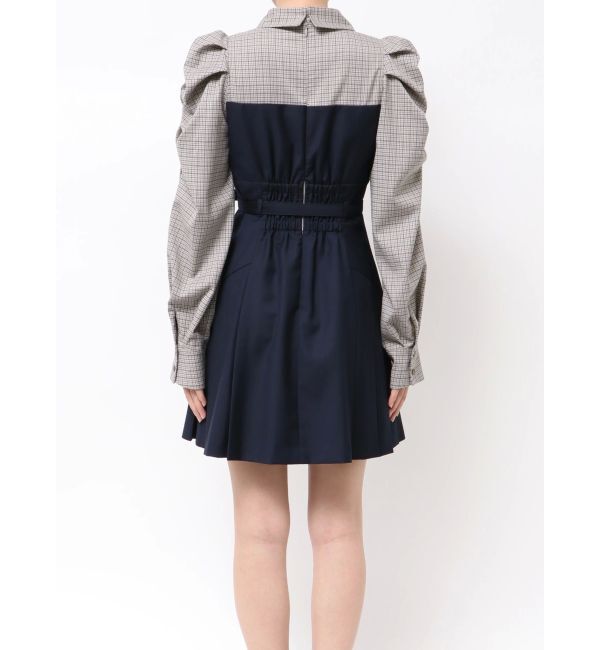 dazzlin「長袖レイヤードシャツミニワンピース」|ワンピース|