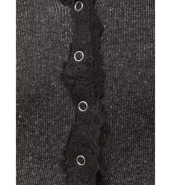 EMODA「レースエッジフィットリブトップ」|ニット・セーター|